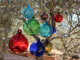 Hanging Blown Glass Orbs ~ INSIDE OUT Memory Balls