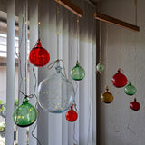 Customizable LED Chandelier Blown Glass Ornaments - Inside Out Twilight