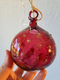 Customizable Hanging Blown Glass Orbs ~ INSIDE OUT Memory Balls