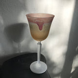 The Heart ~ 6 Red Coupe Crystal Cocktail Glasses