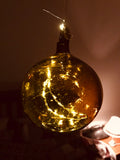 Customizable LED Chandelier Blown Glass Ornaments - Inside Out Twilight