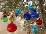 Hanging Blown Glass Orbs ~ INSIDE OUT Memory Balls