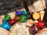 Hanging Blown Glass Orbs ~ INSIDE OUT Memory Balls