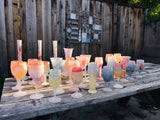 Baby Blue Blush Long Glass Cups