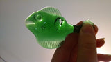 Transparent Green Hanging Blown Glass Fish