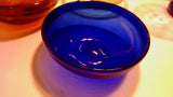 Blown Glass - Set Of 3 Hand Blown Glass Spectrum Bowls