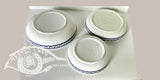 Ceramic Bowls - Set Of 3 Large Colored Bouquet Bowls