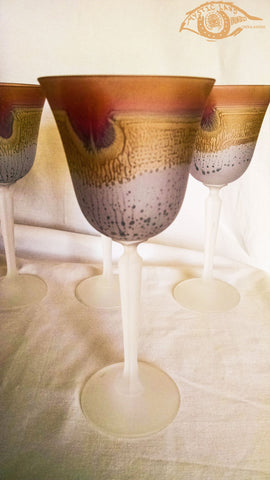 Golden Rim Heart Shaped Cocktail Glasses, Cocktail Glasses