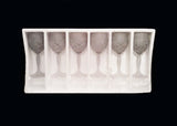 Crystal Stemware - Frosted Droplet Crystal Goblet