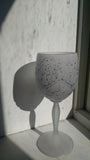 Crystal Stemware - Frosted Droplet Crystal Goblet