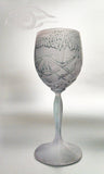 Crystal Stemware - Frosted Droplet Crystal Goblet
