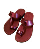 Jarusalem Sandal - Toe Loop Thong Strap Leather Slipper