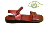 Jerusalem Sandal - Strappy Buckle Real Leather Sandals Sizes In Cm