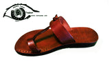 Jerusalem Sandal - Zapatilla De Piel Toe Loop Con Correa