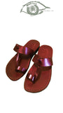 Jerusalem Sandal - Zapatilla De Piel Toe Loop Con Correa
