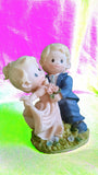 Porcelain Bisque Precious Moments - Precious Moments "Dancing Boy And Girl Couple" Figurine